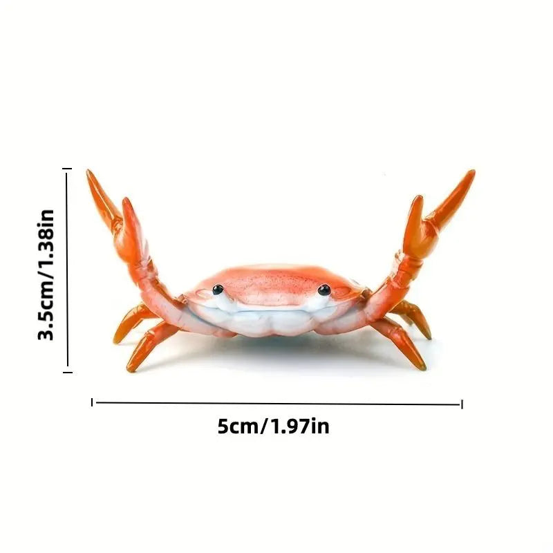 Realistic Crab Shaped Pen Holder, 1 Count Creative Cute Desktop Pen Stand, Decorative Desk Ornament for Office and Home, Desk Accessories, Summer Gifts, Office Stationery Supplies, Room Decor, Fall Decor, Birthday Gifts, Home Decor, Pencil Holder