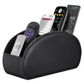 Fintie 5-Compartment Vegan Leather Remote Control Holder - Desk Organizer, Office Accessories, Media Controller Storage for Home & Office Use