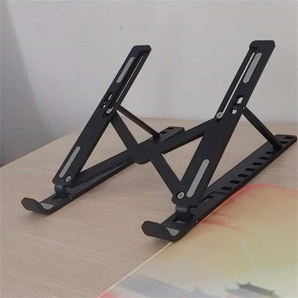 Adjustable Foldable Heat-Dissipating Plastic Laptop Stand, Computer Stand for Laptop, Portable Desktop Laptop Holder Accessory #GLOBAL PICKS