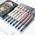 Coffee Theme Liquid Quick-drying Ink Gel Pen, No Smear Soft Touch Pen for Note Taking Drawing School Office Stationery Supplies, Aesthetic Pens